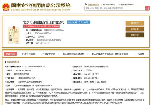 王思聰旗下投資管理公司被列經(jīng)營異常，投資管理引發(fā)關(guān)注